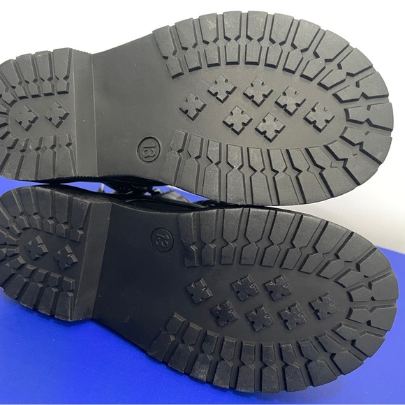 Steve Madden Girls Black Lace Up Booties Size 13m - Picture 5 of 7